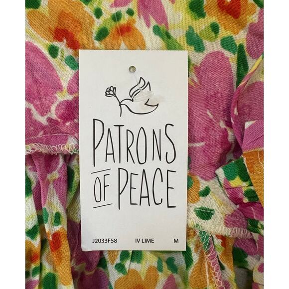 New Patrons of Peace Floral Sun Dress Medium - Picture 6 of 6